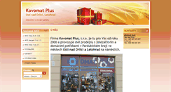 Desktop Screenshot of kovomatplus.cz